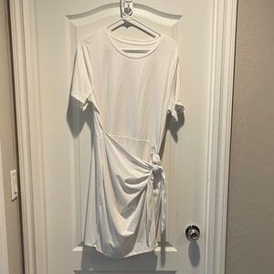 a new day White Midi Dress